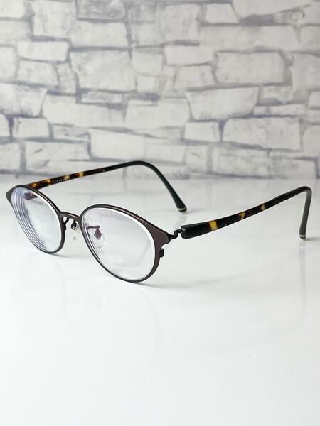 EYEsCLOUD EC-826 アイクラウド オーバル型 ブラウン 眼鏡 良品