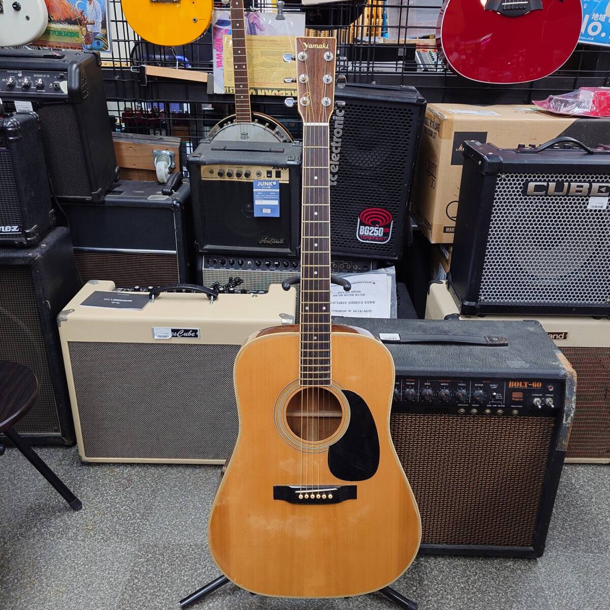 ヤマキ YAMAKI YW-51 アコースティックギター アコギ ケース付き