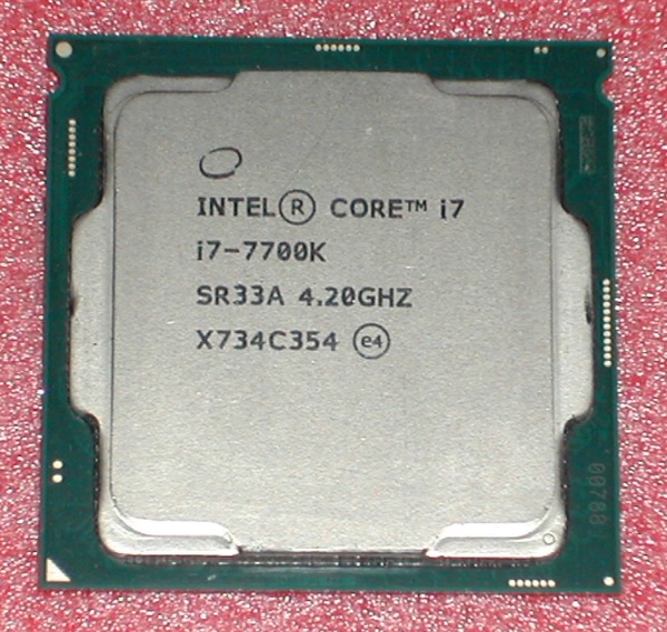 4コア8スレッド Core i7 7700K LGA1151