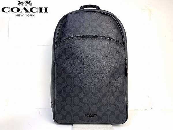 新品同様★送料無料★完売モデル コーチ メンズ COACH シグネチャー リュックサック バックパック デイパック