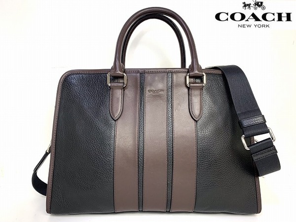 送料無料★ コーチ COACH メンズ レザー ボンド 2Way ビジネスバッグ ブリーフ ショルダーバッグ