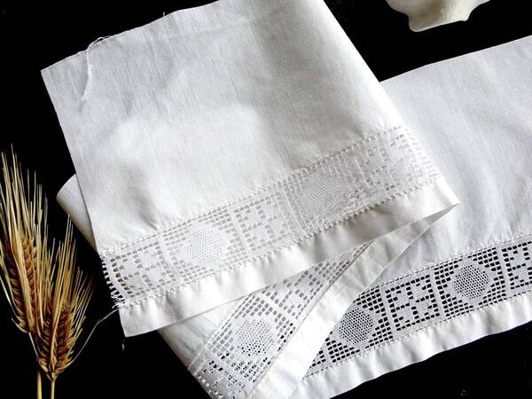 フランス レース 刺繍 トリム 綿レース クロッシェ ニードル バテン タティング 装身具 アンティーク