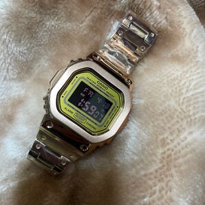 送料無料 フルメタル カスタム Gショック ローズゴールド DW-5600NU ベルベゼ交換品 nano universe コラボ G-SHOCK CASIO スピード