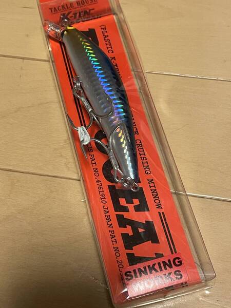 タックルハウス▲K-TEN ブルーオーシャン シンキングワークスBK115SW▲ソウダガツオシルバーホロ ▲シーバス ヒラスズキ 青物▲定価2860円