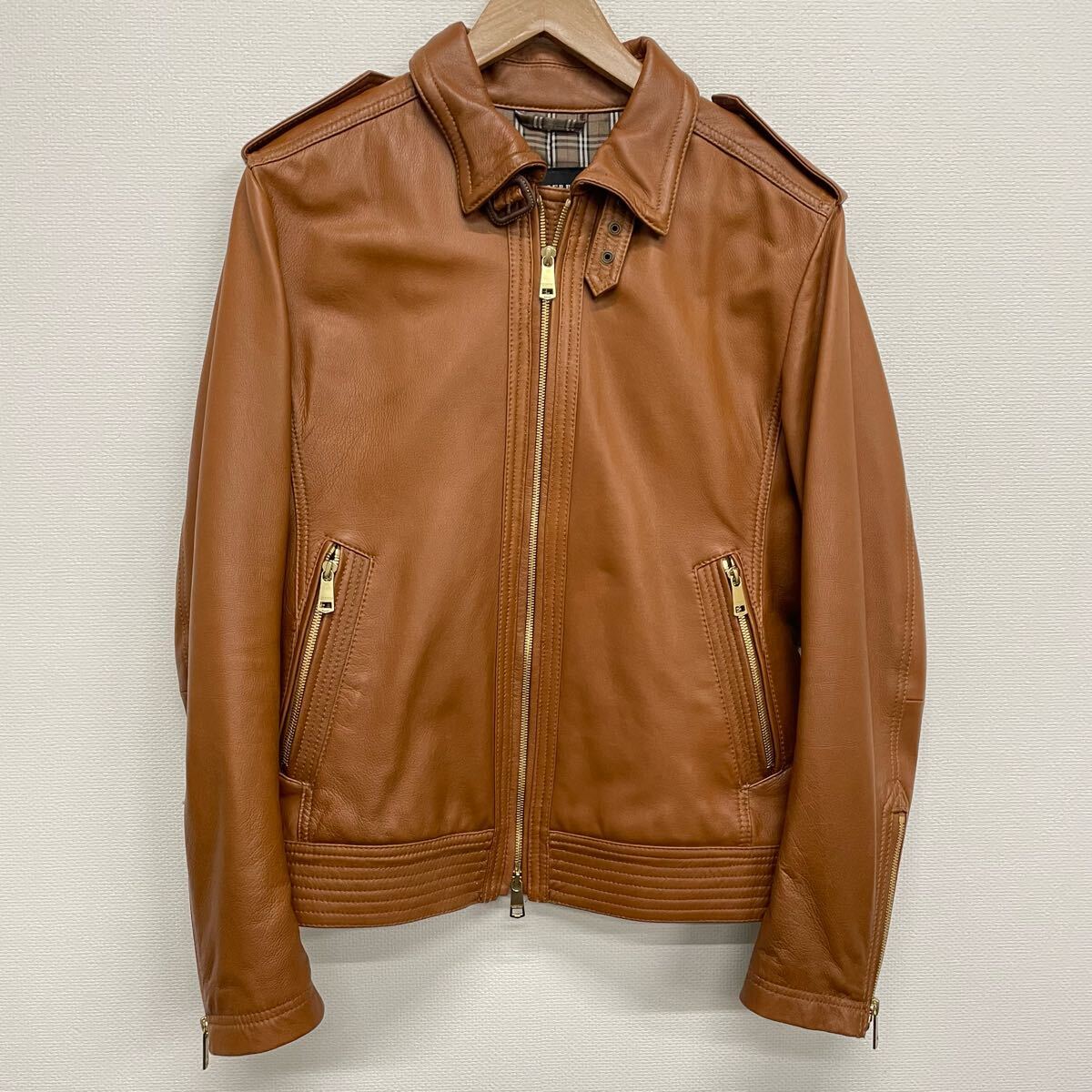 Yahoo!オークション -「burberry black label レザーライダース Yahoo!オークション -「burberry black label レザーライダース