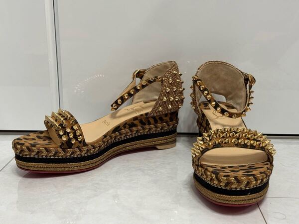 超美品◆24CM・37サイズ◆クリスチャンルブタン◆MADMONICAマドモニカ【サンダル・スニーカー・ミュール・Christian Louboutin】