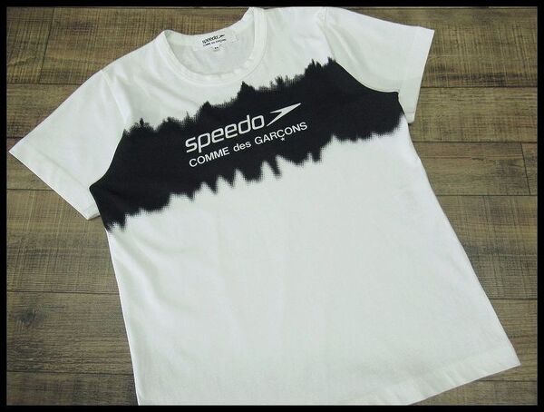 送無 G② 希少 COMME des GARCONS コムデギャルソン × speedo スピード 限定 コラボ SD29T60C 半袖 ロゴ Tシャツ トップス レディース M