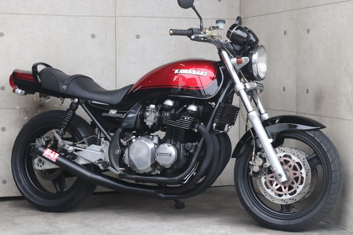 ゼファー750 Z2タイプ塗装済みスチールタンクセット(Z2キャップ