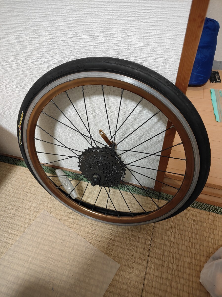 SHIMANO リアホイール 20インチ ミニベロ デオーレXT ローター付