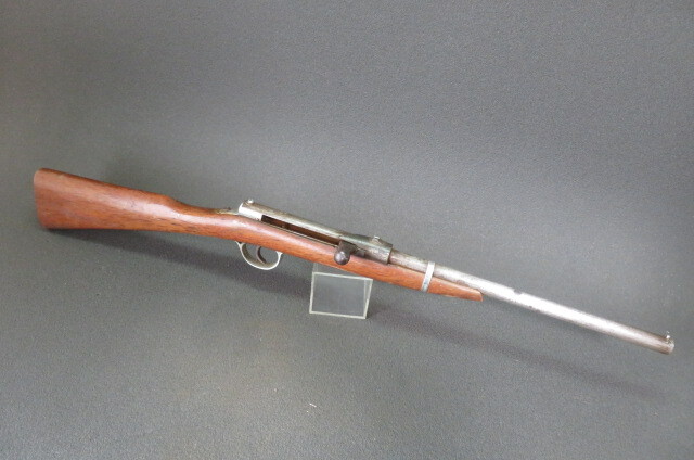 昭和レトロ バネ式射的銃 91cm 昭和中期 （昔の鉄砲工作 - ふり