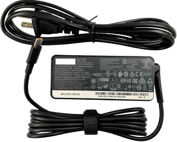 Lenovo ノートパソコン用 45W BB1794 USB-C - USB Type-C 電源アダプター (Yoga、ThinkPad、IdeaPad、LAVIE、Dynabook、Pavilion 用)
