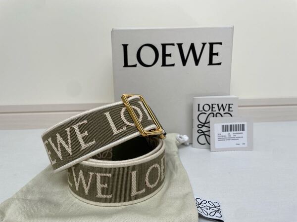 ロエベ アナグラム ストラップ(ジャカード&カーフ)アボガドグリーン ショルダーストラップ グリーン LOEWE Green/Avocado Green