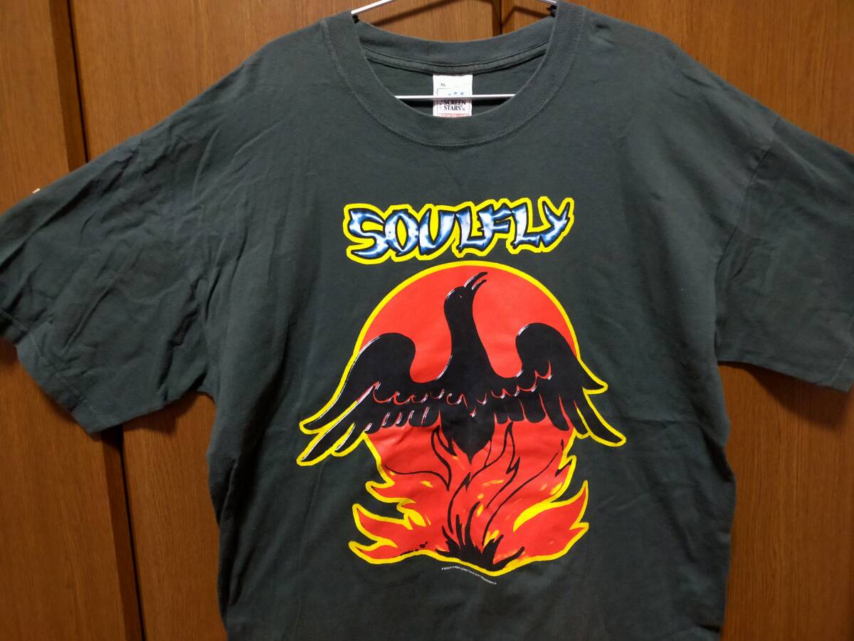 SOULFLY Tシャツ Lサイズ 深緑 Yahoo!オークション -「soulfly tシャツ」(音楽) の落札相場