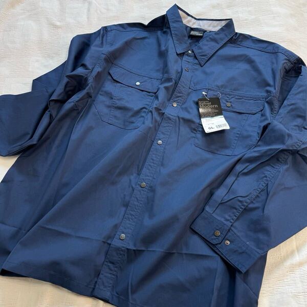 【未使用】自重堂 Jichodo◆作業服 長袖シャツ 6L 作業着 長袖シャツ 大きいサイズ メンズ ワークシャツ 作業服 y25043015