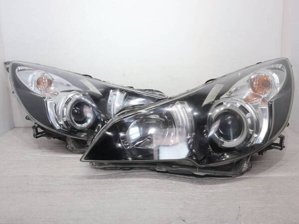 キレイ 破損無し 【コーティング済】 ブラック HID キセノン 車検〇 100-20061 BR38-6 レガシィ BR BM BR9 BM9 BRG BRM ヘッドライト 左右