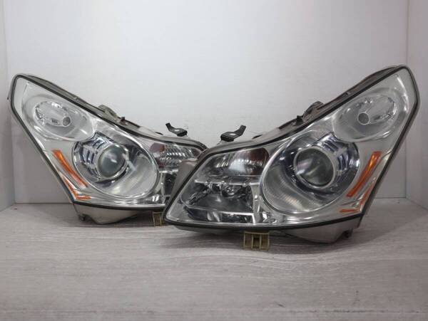 破損無し HID 【コーティング済】 キセノン 迅速発送 KOITO 100-63861 迅速発送 管理BR43-7 スカイライン V36 NV36 ヘッドライト 左右