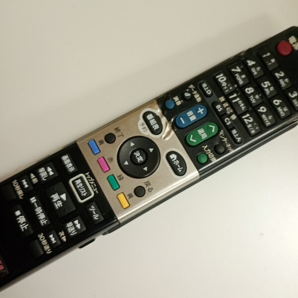 【T-1-52】動作確認済 リモコン SHARP シャープ AQUOS テレビリモコン GA807WJSA アクオス★A2504-0132