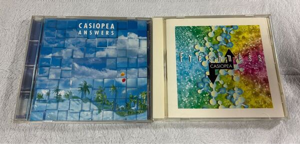 CD フュージョン カシオペア ANSWERS Freshness 2枚 CASIOPEA ジャズ 邦楽