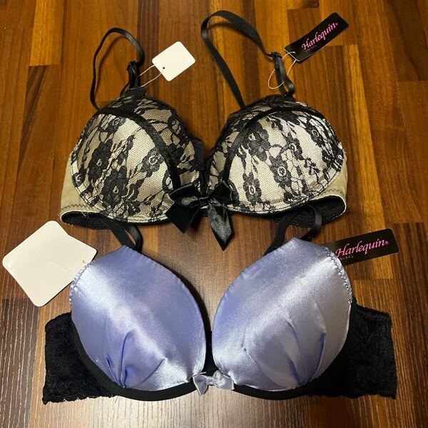 新品 タグ付 未使用 ハラークイーン harlequin ブラジャー ブラ セット 2点