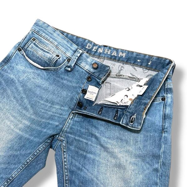 デンハム RAZOR Candiani SLIM FIT ストレッチ デニム パンツ サイズ32