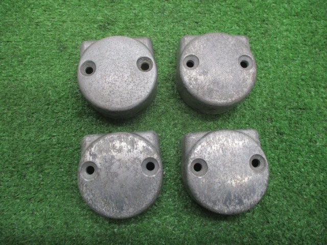 6680□GS400 純正エンジンカムカバープラグ(半月4個セット
