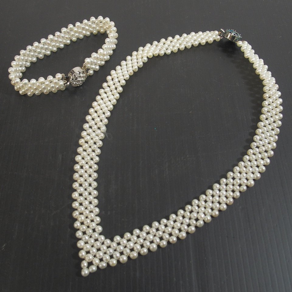 高島屋✨あこや本真珠✨7-7.4mm✨ パールネックレス シルバー