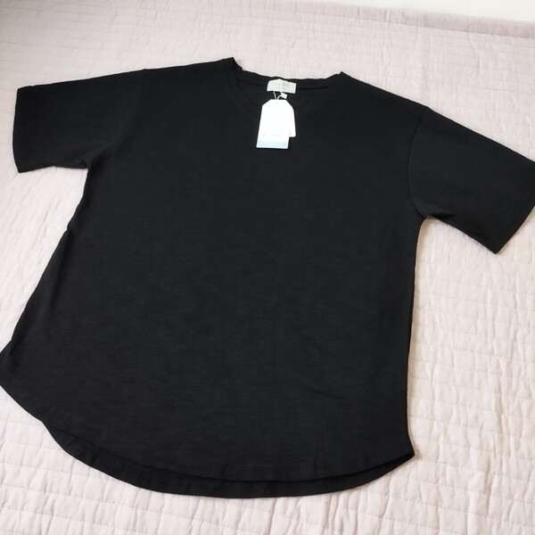 未使用 デニフィッツ Denifits 半袖 Tシャツ 黒 大きい LL 綿100 洗濯機洗 しっかり素材 / M サイズも出品中 匿名 送料無料