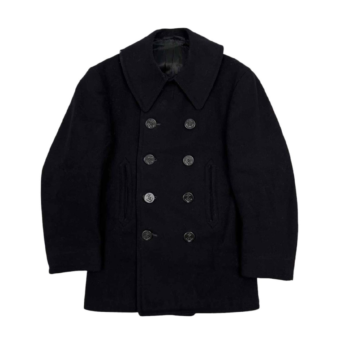 40s VINTAGE U.S.NAVY 米軍実品 Pコート ミリタリー オーバー