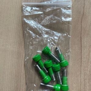 MID マルカサービス ガルシア シスコ Garcia パッケージボルト 8本(1台分) ホイールキャップ固定用 グリーン 新品未使用