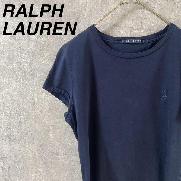 Ralph Lauren Tシャツ 半袖 ネイビー Lレディース