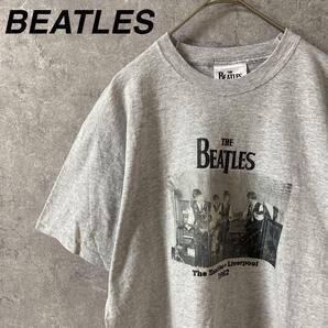 BEATLES フルーツオブルーム リバプールTシャツ 半袖 灰 Mメンズ