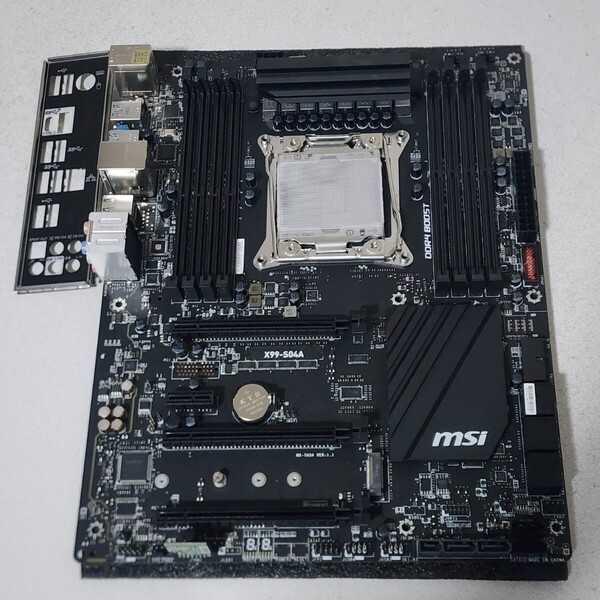 MSI X99-S04A IOパネル付属 LGA2011-3 ATXマザーボード Bios 動作確認済 PCパーツ (2)
