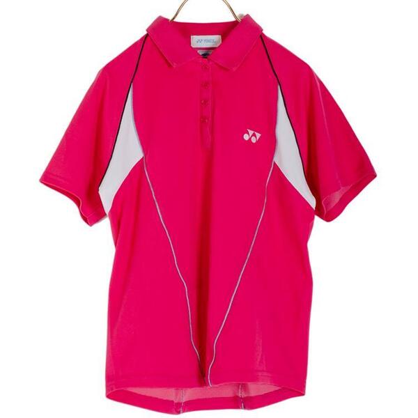 YONEX ポロシャツ ウィメンズ Lサイズ ピンク レディース 日本製 バドミントンウェア