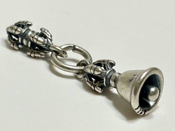 ペンダント トップ ネックレス ベル チェーン シルバー クロス 真言 メンズ ブランド 新品 ラバー ノベルティ ジュエリー ターコイズ 十字