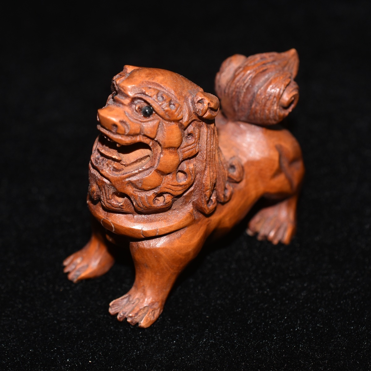 高評価レビュー Yahoo!オークション -「狛犬」(根付) (東洋彫刻)の落札相場 彫刻