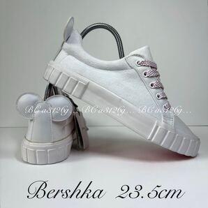 新品 Bershka ローカットスニーカー 23.5cm 36 レディース ベルシュカ スニーカー シューズ キャンバス生地 廃盤品 タグ付き ZARA ザラ