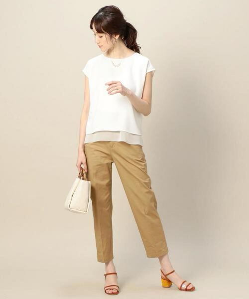 BEAUTY&YOUTH UNITED ARROWS ユナイテッドアローズ BYTF ダブルクロスレイヤードフレンチスリーブ ladies レディース トップス free