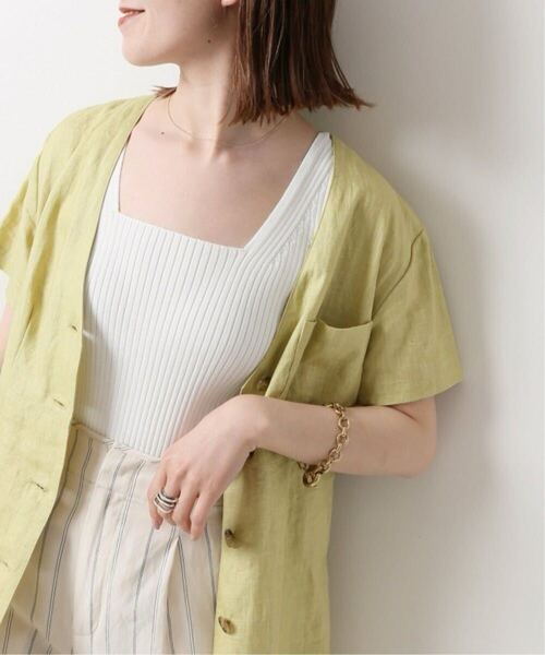 Spick & Span スピックアンドスパン ladies レディース トップス コットン ポリエステル 2way ニット タンクトップ シルク混 free