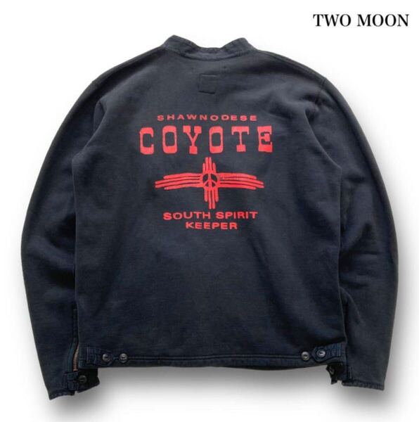 TWO MOON トゥームーン men's メンズ トップス ジップスウェット ネイティブプリント アメカジ アメリカン size:38 M 40 L