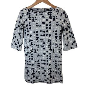 MARC JACOBS マークジェイコブス ladies レディース 七分袖 総柄 ワンピース silk シルク100% ブランド size:2