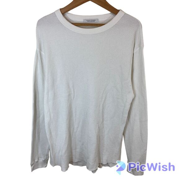 JOURNAL STANDARD ジャーナル スタンダード men's メンズ クルーネック ワッフル 生地 長袖 tシャツ ロング size:XL