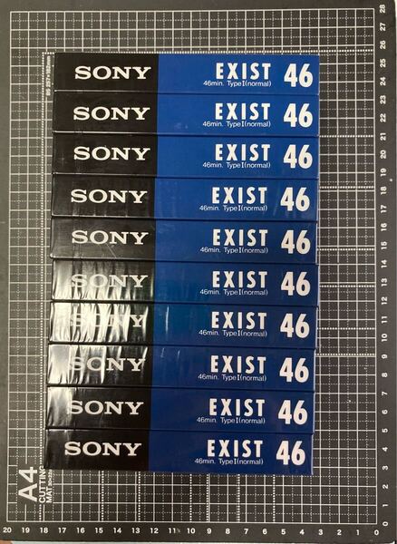 送料無料 ゆうパケットプラス ★未使用未開封10本★SONY ソニー カセットテープ★ EXIST★EXIST46L ★46min TYPE I(nomal)★