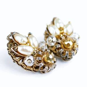 【A928】美品 MIRIAM HASKELL ヴィンテージ ミリアムハスケル ベビーパール ピアス
