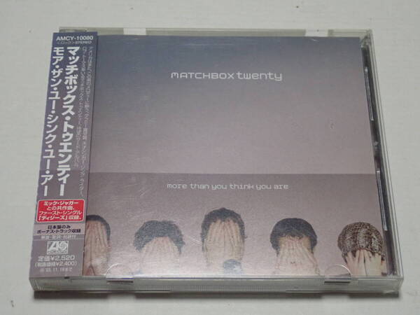 ★マッチボックス・トゥエンティー★モア・ザン・ユー・シンク・ユー・アー★Matchbox Twenty★More Than You Think You Are★AMCY-10080★