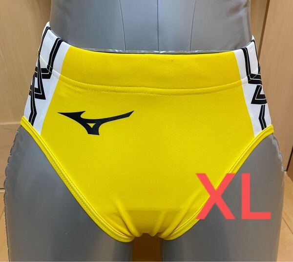 女子陸上 ミズノ受注生産 デザインプリントプラス レーシングショーツ ブルマ サイバーイエロー XLサイズ U2JQ8234