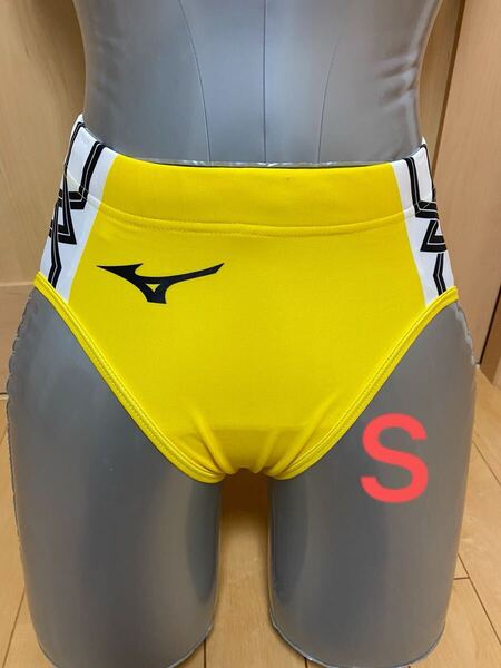 女子陸上 ミズノ受注生産 デザインプリントプラス レーシングショーツ ブルマ サイバーイエロー Sサイズ U2JQ8234