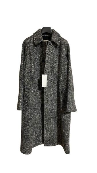 【最終売り切り価格!】新品/HEUGN / 23AW / Daniel / Gray Tweed / サイズ1 / ユーゲン / バルカラーコート /コート/ウール