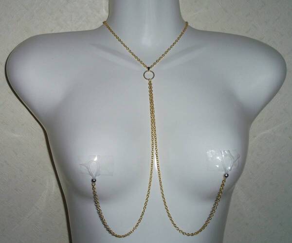 セクシーランジェリー コスプレ 露出 オープンクロッチ ボディストッキング スーパーマイクロビキニ オープンバスト_gold_b_26フ