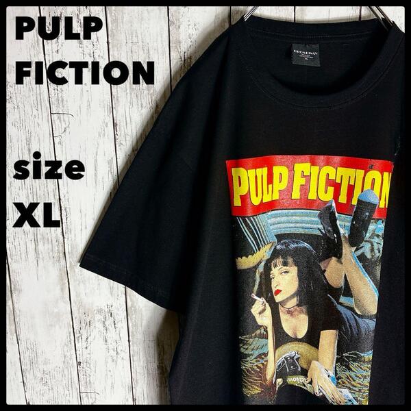 パルプフィクション tシャツ XL ブラック ユマサーマン 名作 古着 プリント