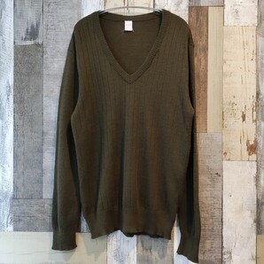 1980s CzechArmy AcrylicKnitSweater ビンテージ チェコ軍 アクリルセーター ニット Vネック
